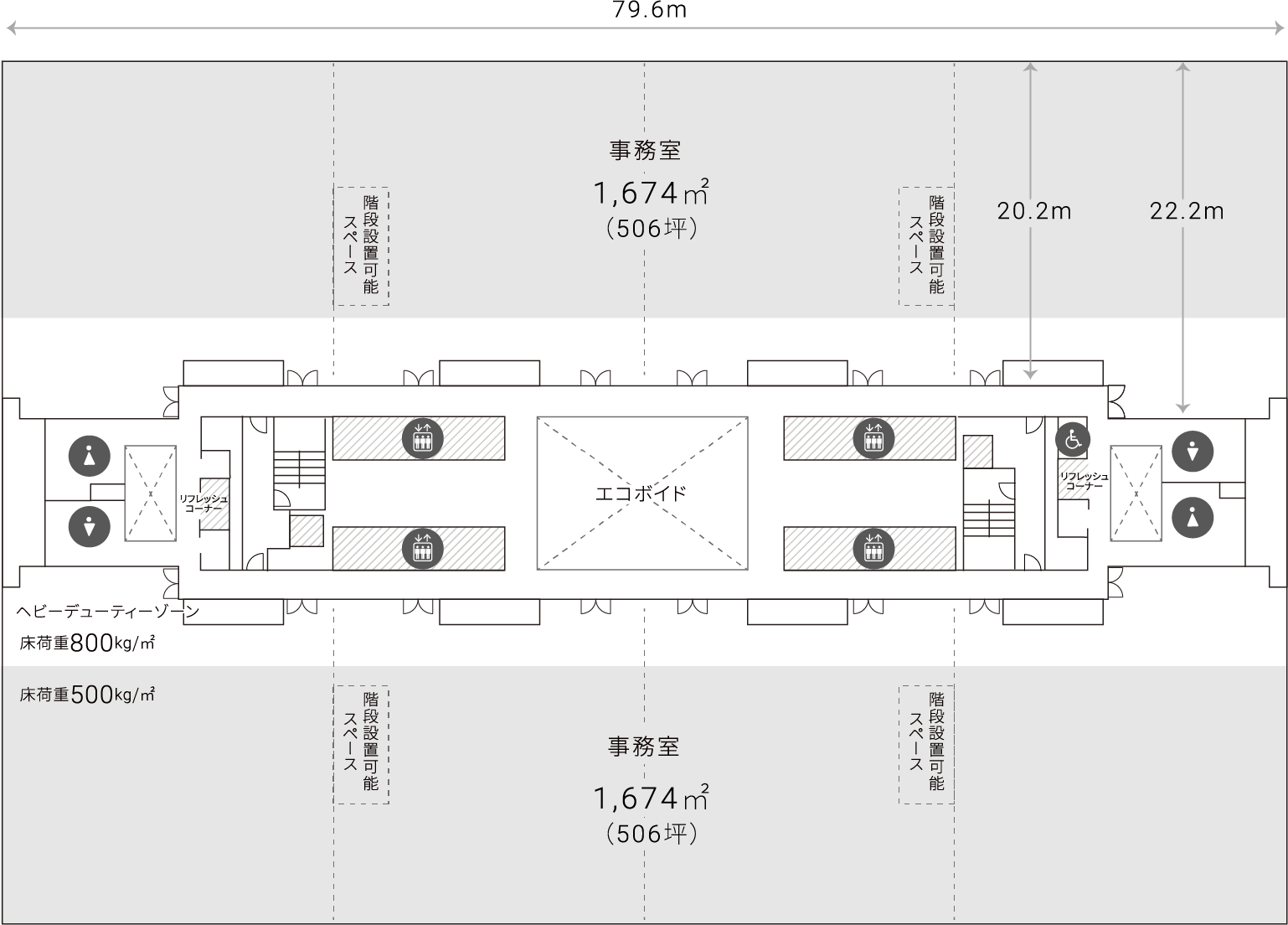 □13階平面図