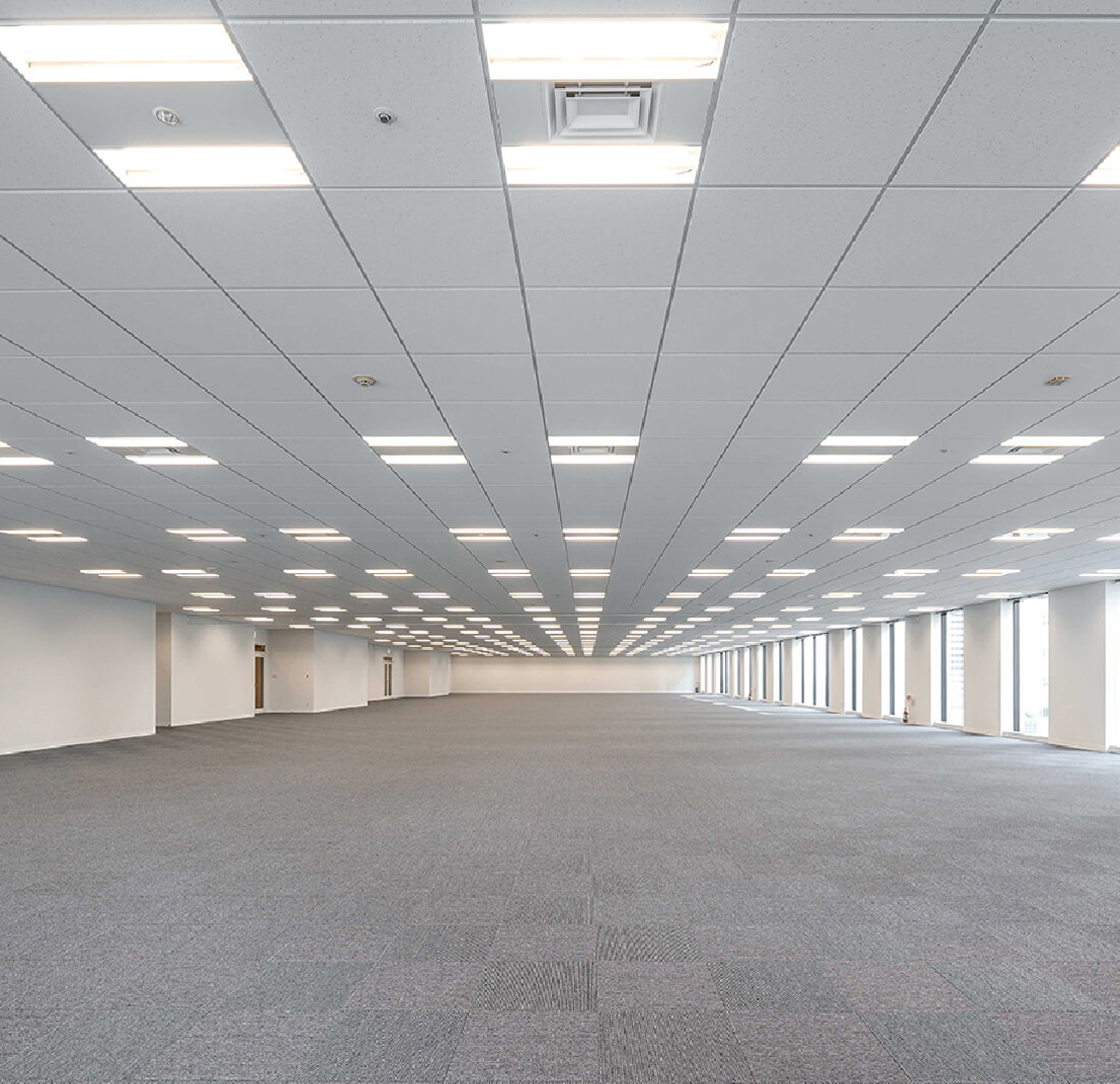 The grid ceilings adjustable to diverse needs.